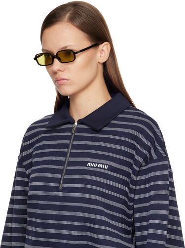 Slnečné okuliare Miu Miu Miu Regard Rectangular Sunglasses Čierna | 0MU 11ZS 8056262150511, 3