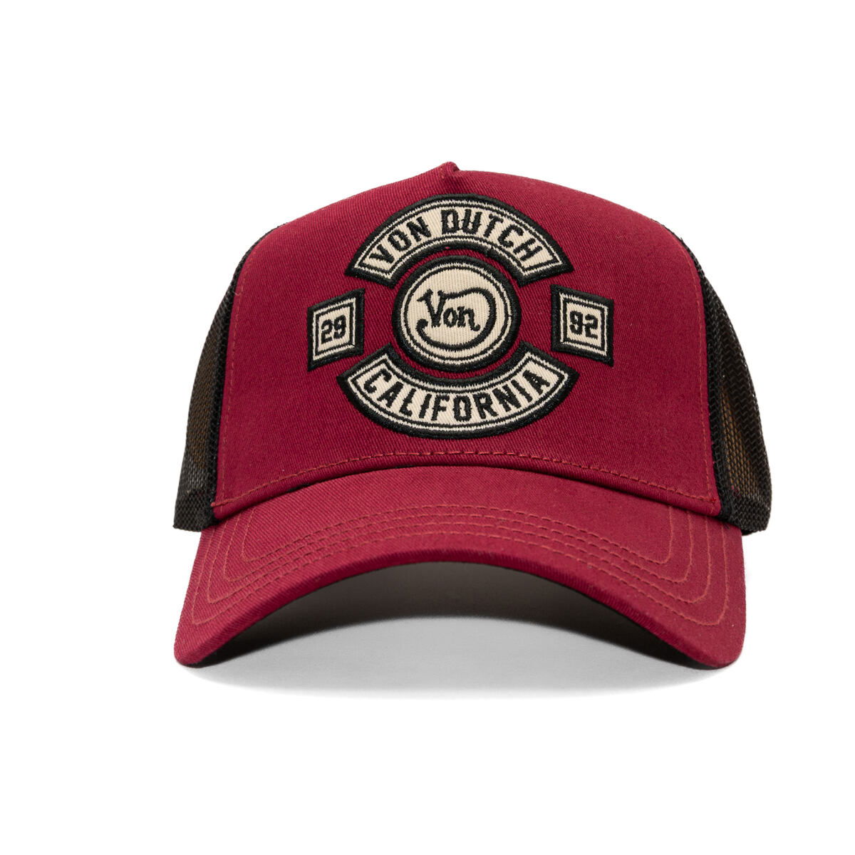 Šiltovka Von Dutch Von Dutch Trucker MC Logo Cap Vínová | VD/0/CAS1/BIK/BOR, 1