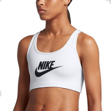 Podprsenka Nike Nike Swoosh Futura Sports Bra Biela | 899370-100, 0