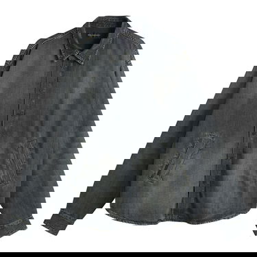 Košeľa Balenciaga Oversized Faded Denim Overshirt with Pockets Modrá | 849923-TTW76-3394, 1