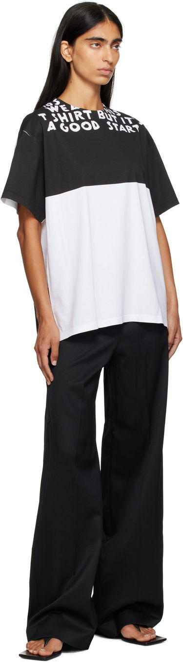 Tričko Maison Margiela MM6 Maison Margiela Two-Tone T-Shirt Čierna | SH2GC0033 M20048, 3