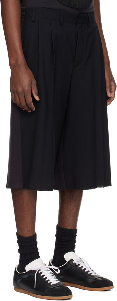 Šortky Maison Margiela MM6 Maison Margiela Pleated Knee-Length Shorts Čierna | SH0MU0013 MTN042, 1