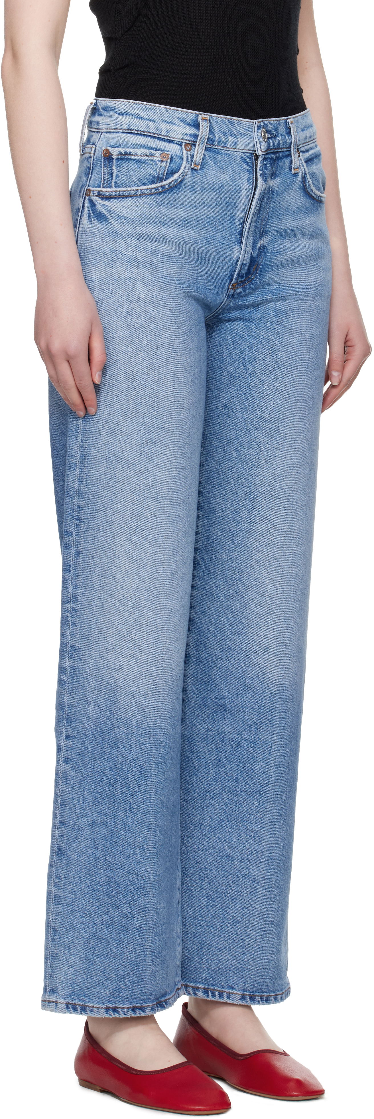 Džínsy AGOLDE AGOLDE Harper Straight Jeans Modrá | A9153-1854, 1