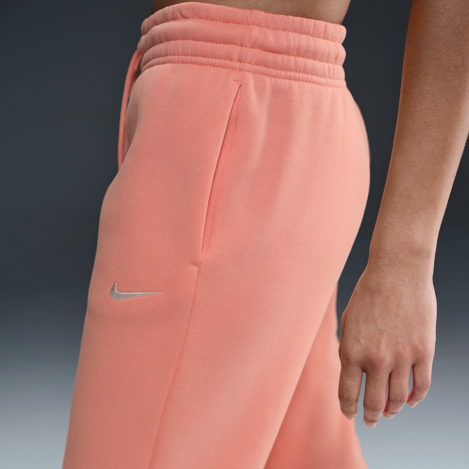 Tepláky Nike Sportswear Phoenix Fleece Mid-Rise Joggers Oranžová | FZ7626-844, 1