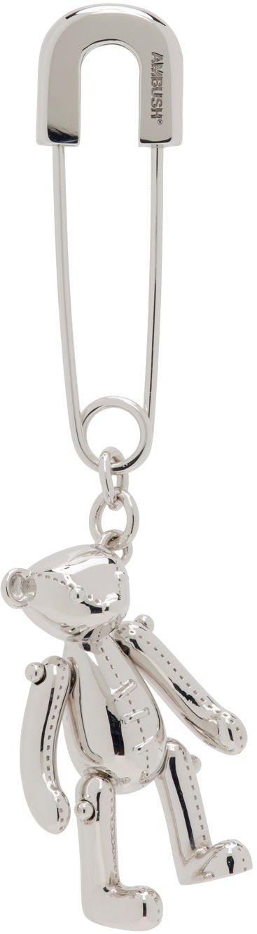 Náušnice Ambush Teddy Bear Charm Earring "Silver" Metalická | BMOD008S24BRA0017200, 0