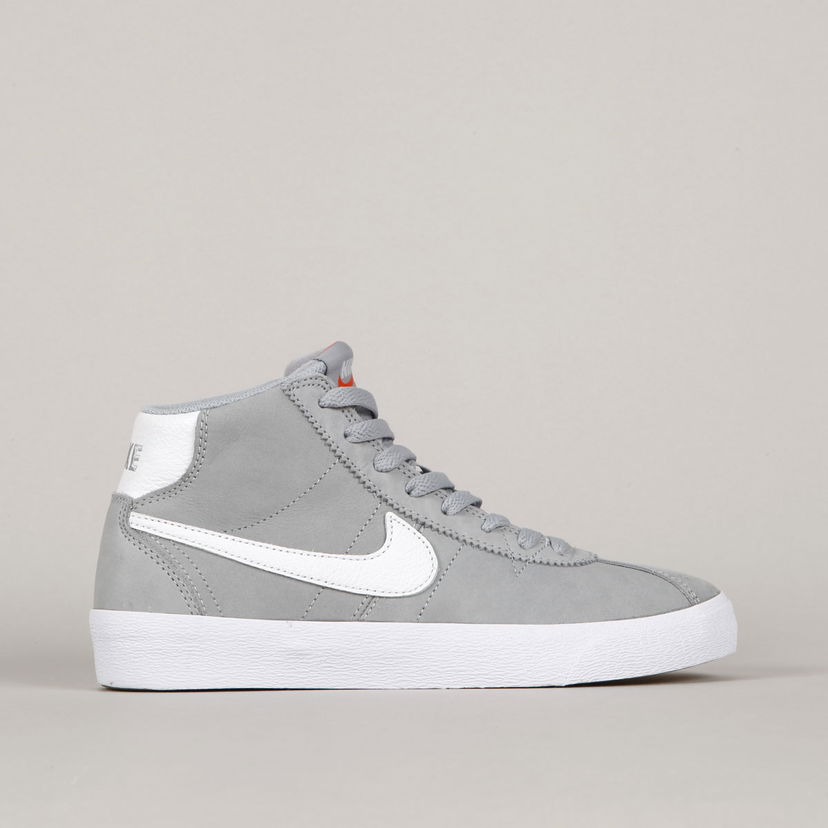 Skateboarding Nike SB Bruin High ISO OL Wolf Grey White Šedá | DV5472-001