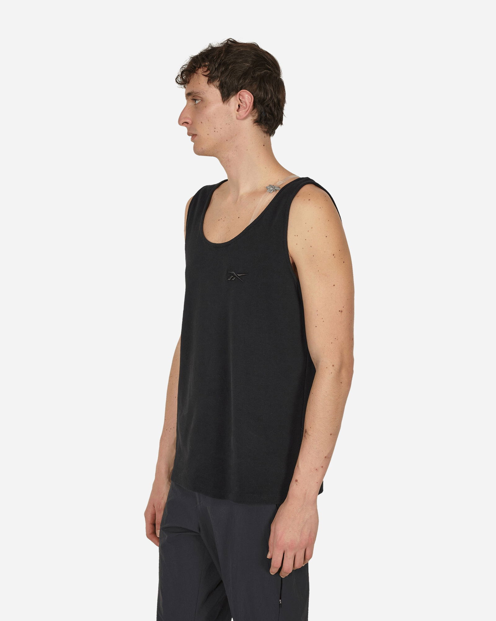 Machine-A Bra Strap Tank Top Black