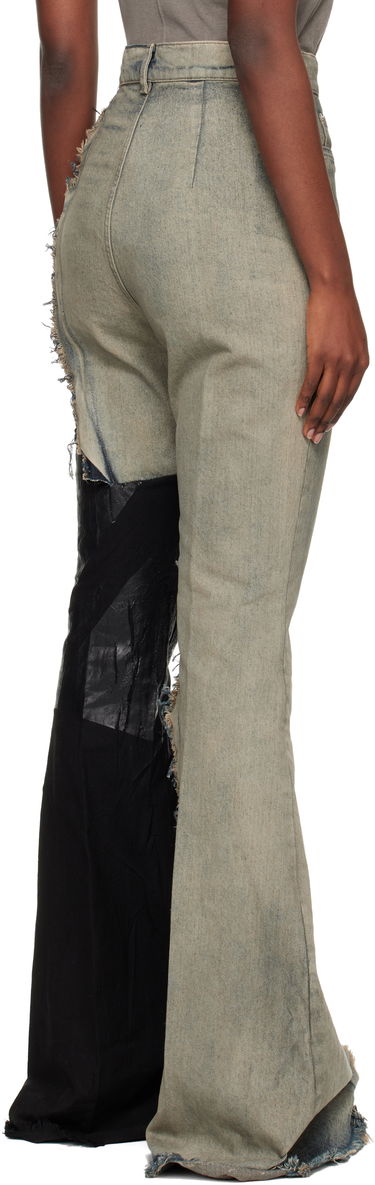 Džínsy Rick Owens Concordians Bolan Distressed Patchwork Raw Edge Bootcut Jeans Rôznofarebný | RO02E4329 DWG769, 2