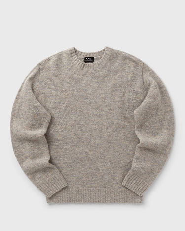 Sveter A.P.C. Lucas Brushed Alpaca Crewneck Šedá | WOAOG-H23151-PLB, 3