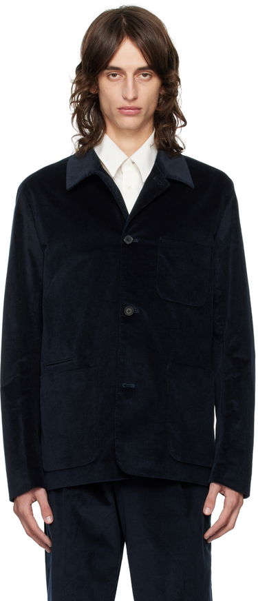Bunda Paul Smith Paul Smith Spread Collar Corduroy Blazer Navy | M1R-017X-N02065-47, 0