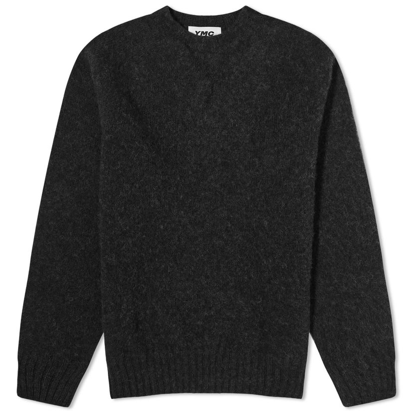 Sveter YMC YMC Suededhead Crew Knit, Size Medium Šedá | P8AZC-01