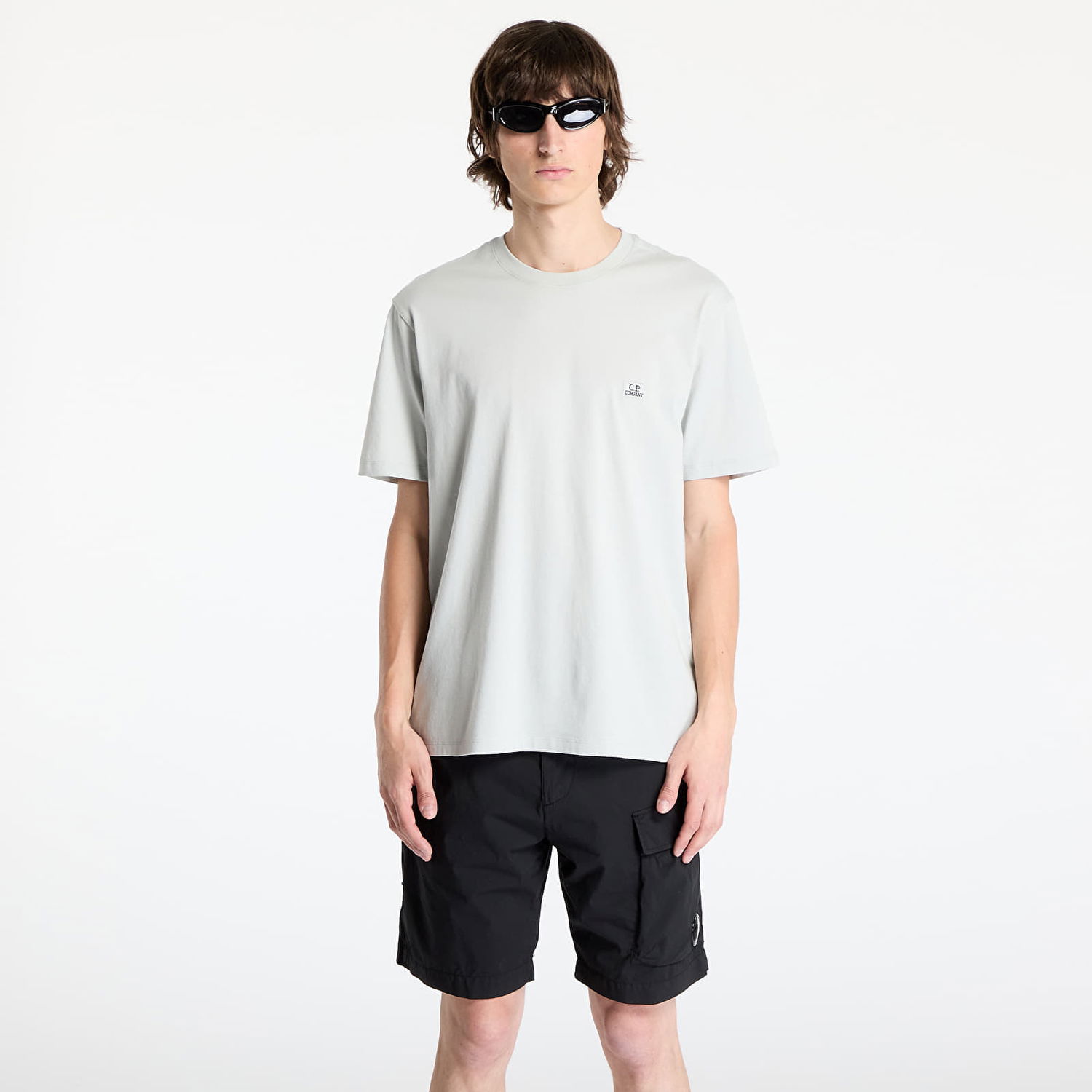 Tričko C.P. Company C.P. Company Short Sleeve T-Shirt Šedá | 18CMTS031A005100W-800, 0
