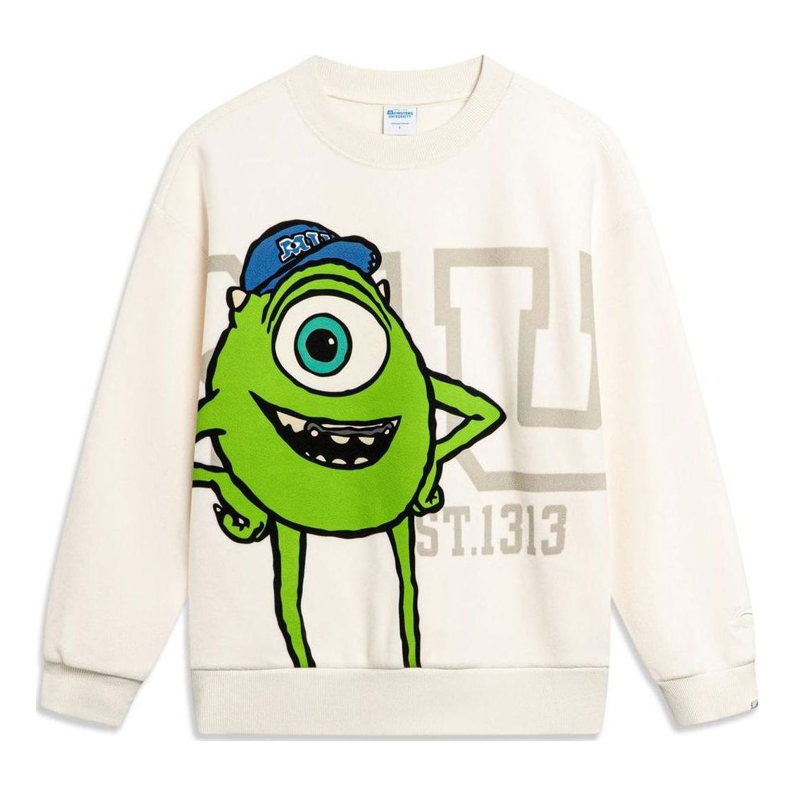 Mikina Li-Ning Li-Ning x Disney Monster University Fleece Sweatshirt Biela | AWDT812-2, 0