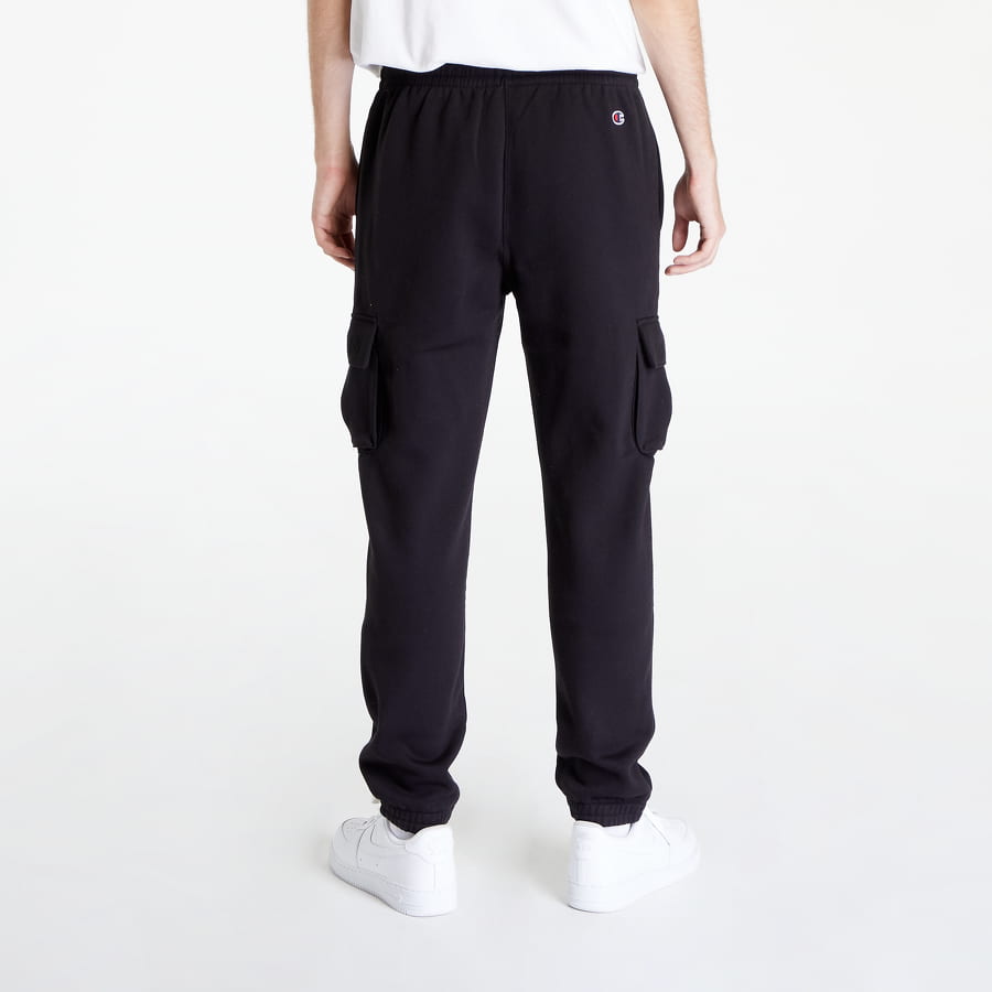 Cargo nohavice Champion Logo Elastic Cuff Cargo Pants Čierna | 217871 CHA KK001, 1