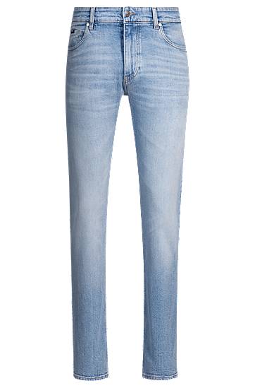 Džínsy BOSS Delaware Slim-Fit Comfort-Stretch Jeans Modrá | 50538553, 0