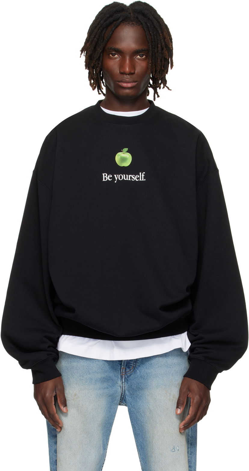 Mikina VETEMENTS VETEMENTS 'Be Yourself' Oversized Sweatshirt Čierna | UH76HD350B