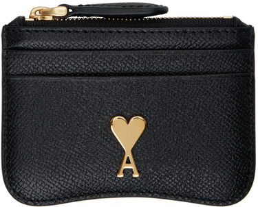 Peňaženka AMI Zipped Card Holder Čierna | USL105.AL0036, 0