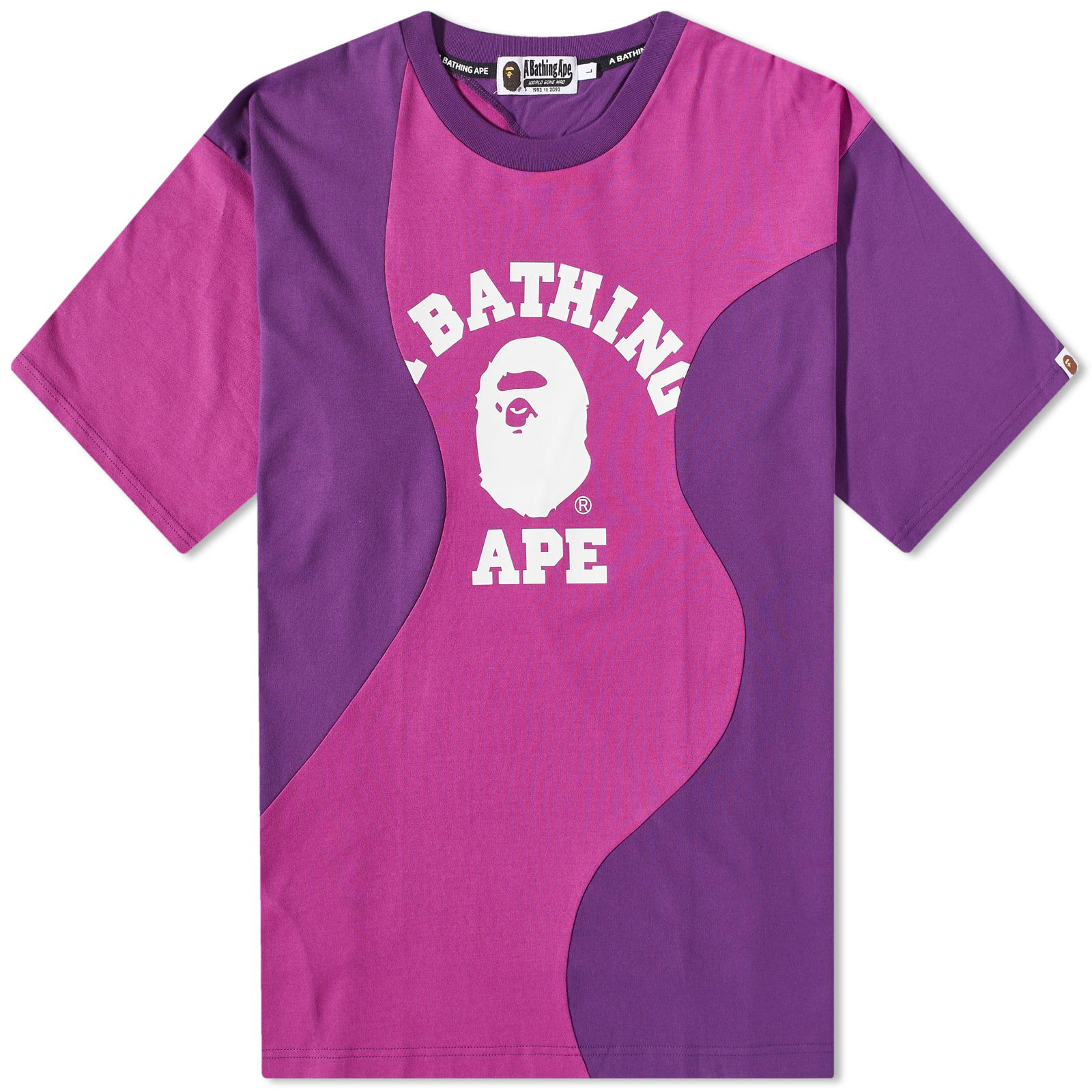 Cutting College Relaxed Fit T-Shirt Purple