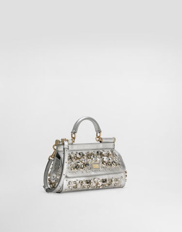 Kabelka Dolce & Gabbana Dolce & Gabbana Sicily Small Jewelled Handbag Metalická | BB7116BH7438D708, 2