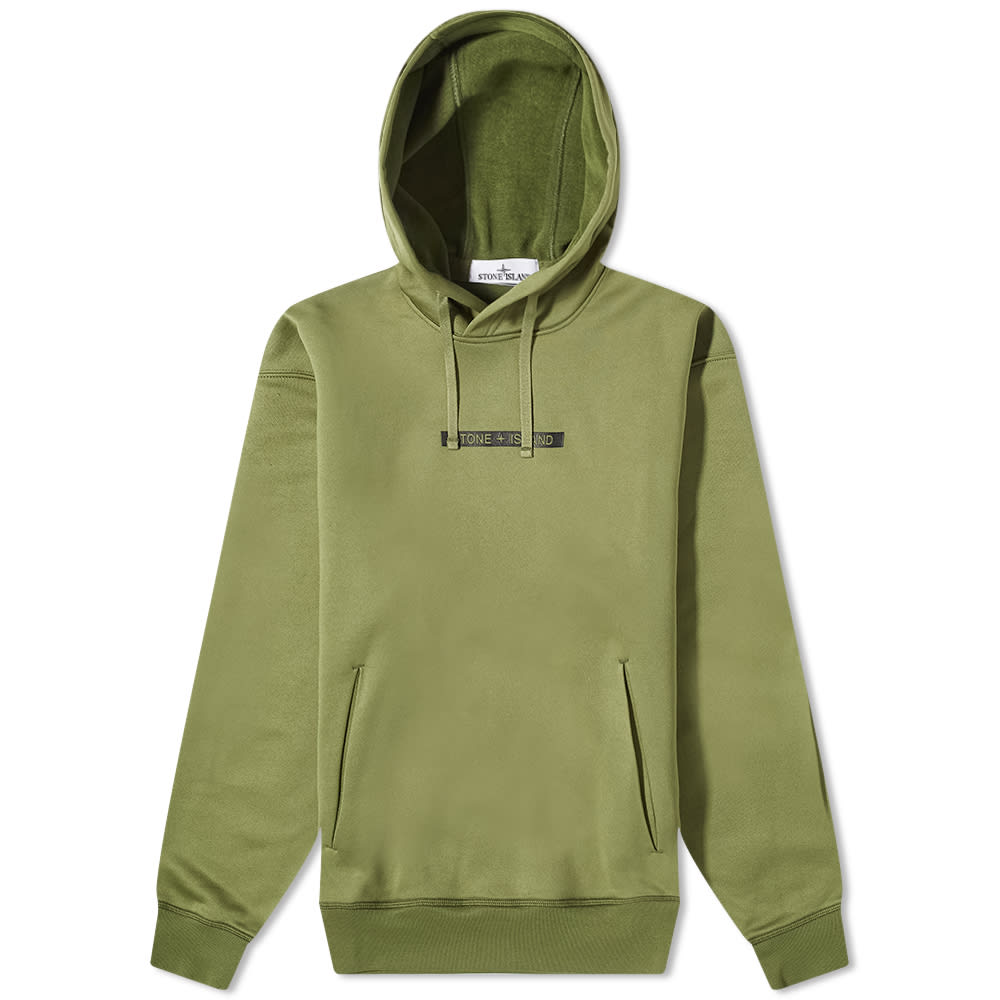 Mikina Stone Island Microbranding Popover Hoodie Zelené | 771560335-V0058, 0