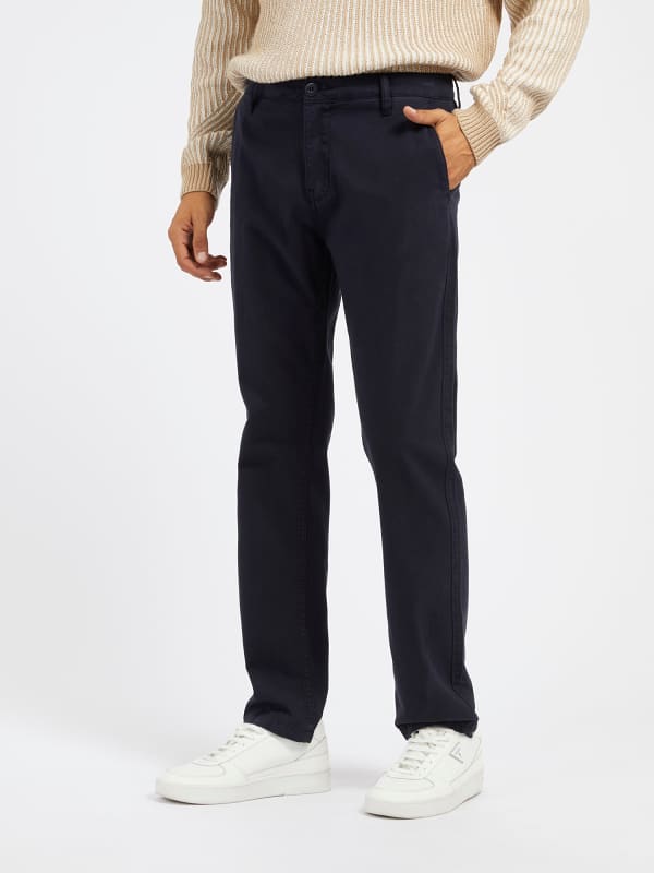 Nohavice GUESS Mid Rise Slim Pant Čierna | M4RB16WFYRB, 0