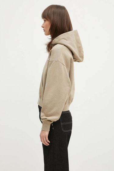 Mikina Sporty & Rich Sporty & Rich Vendome Script Embroidered Cropped Hoodie Béžová | ST074516232GY15, 1