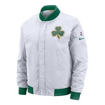 Bomber bunda Nike Boston Celtics Woven Jacket Biela | AH5271-100, 0