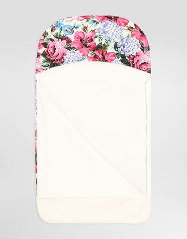 Pyžamo Dolce & Gabbana Dolce & Gabbana Floral Print Interlock Baby Sleeping Bag Biela | LNJAH0II7HTHA5MH, 1