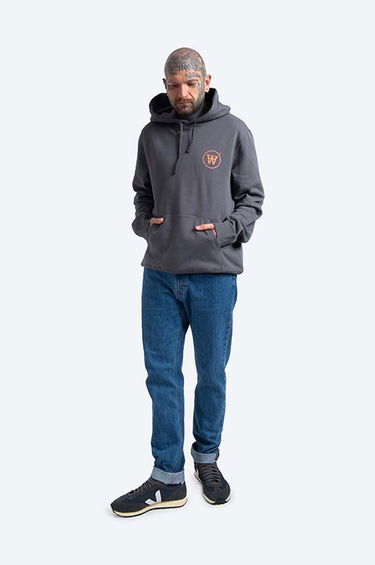 Mikina WOOD WOOD Hoodie Ian Šedá | 10135605.2424, 1