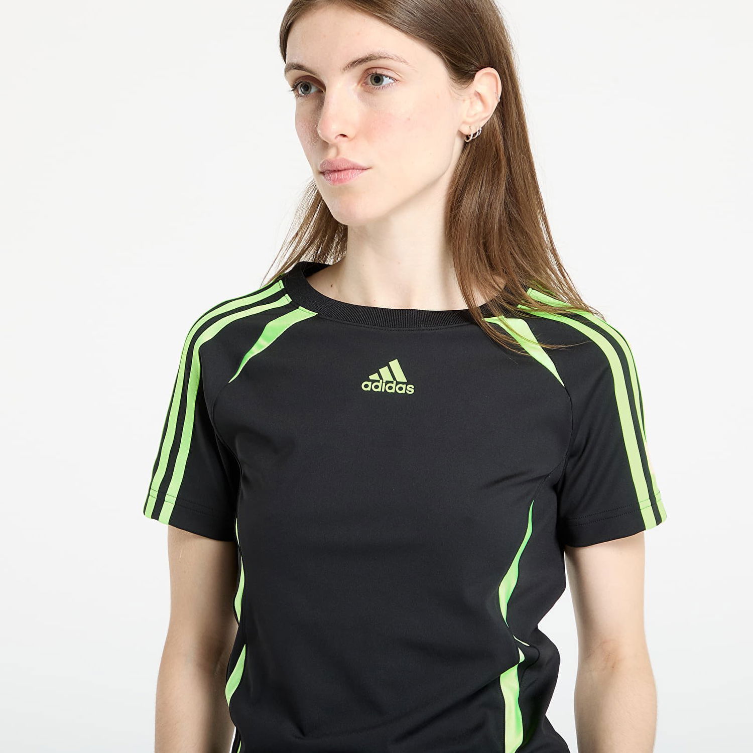 Tričko adidas Originals Teamgeist Adicolor Slim Jersey T-Shirt Čierna | JZ6709, 1