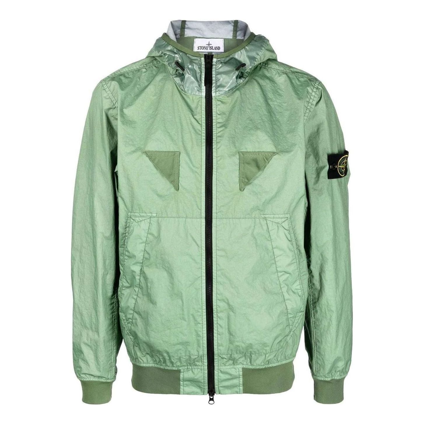 Vetrovka Stone Island Logo Patch Jacket Zelené | 781540723-V0055, 0