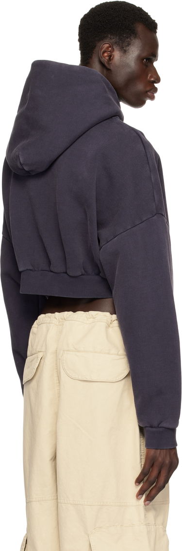 Mikina Entire Studios Entire Studios Cropped Heavy Hoodie Navy | ES2392IN, 2