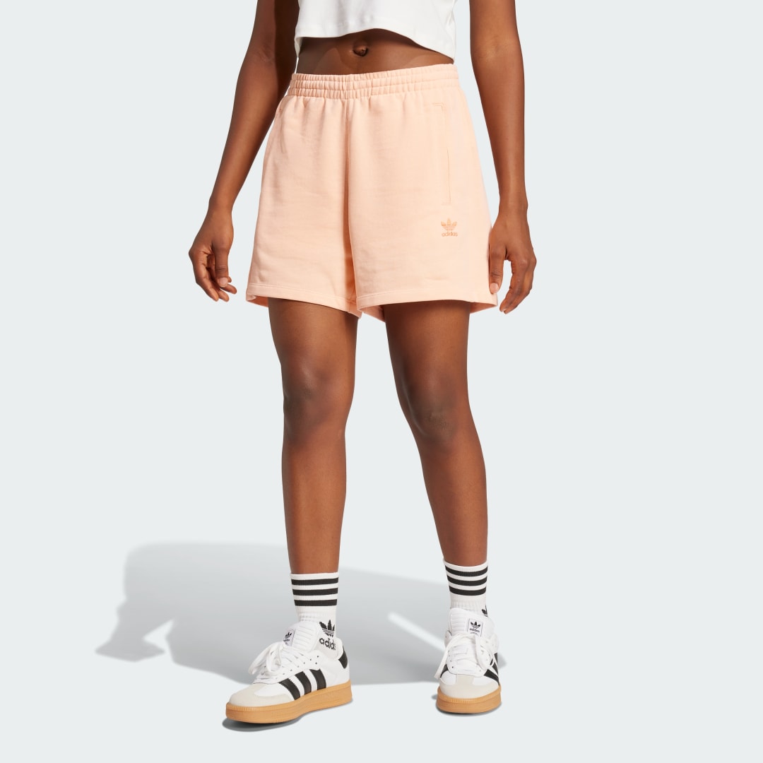 Šortky adidas Performance Essentials French Terry Fleece Shorts Ružová | JJ3464, 0
