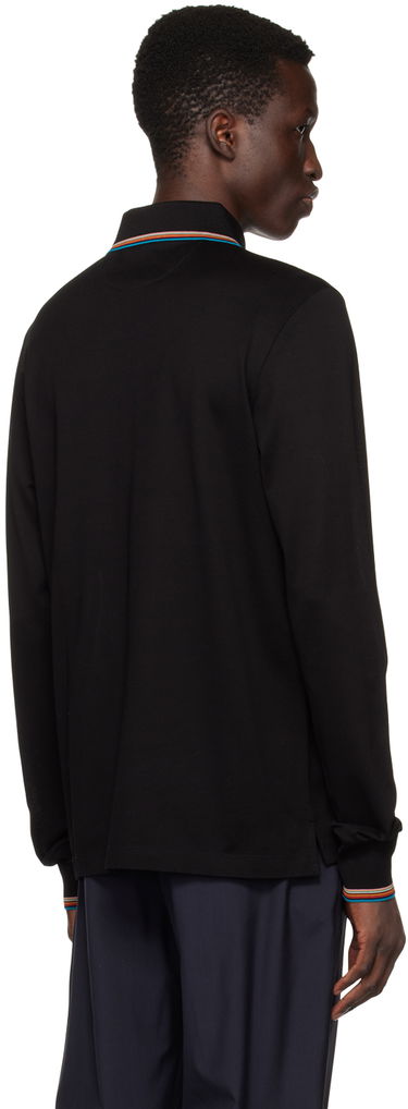 Polo tričko Paul Smith Paul Smith Long Sleeve Zip Polo Čierna | M1R-031Y-K00089-79, 2