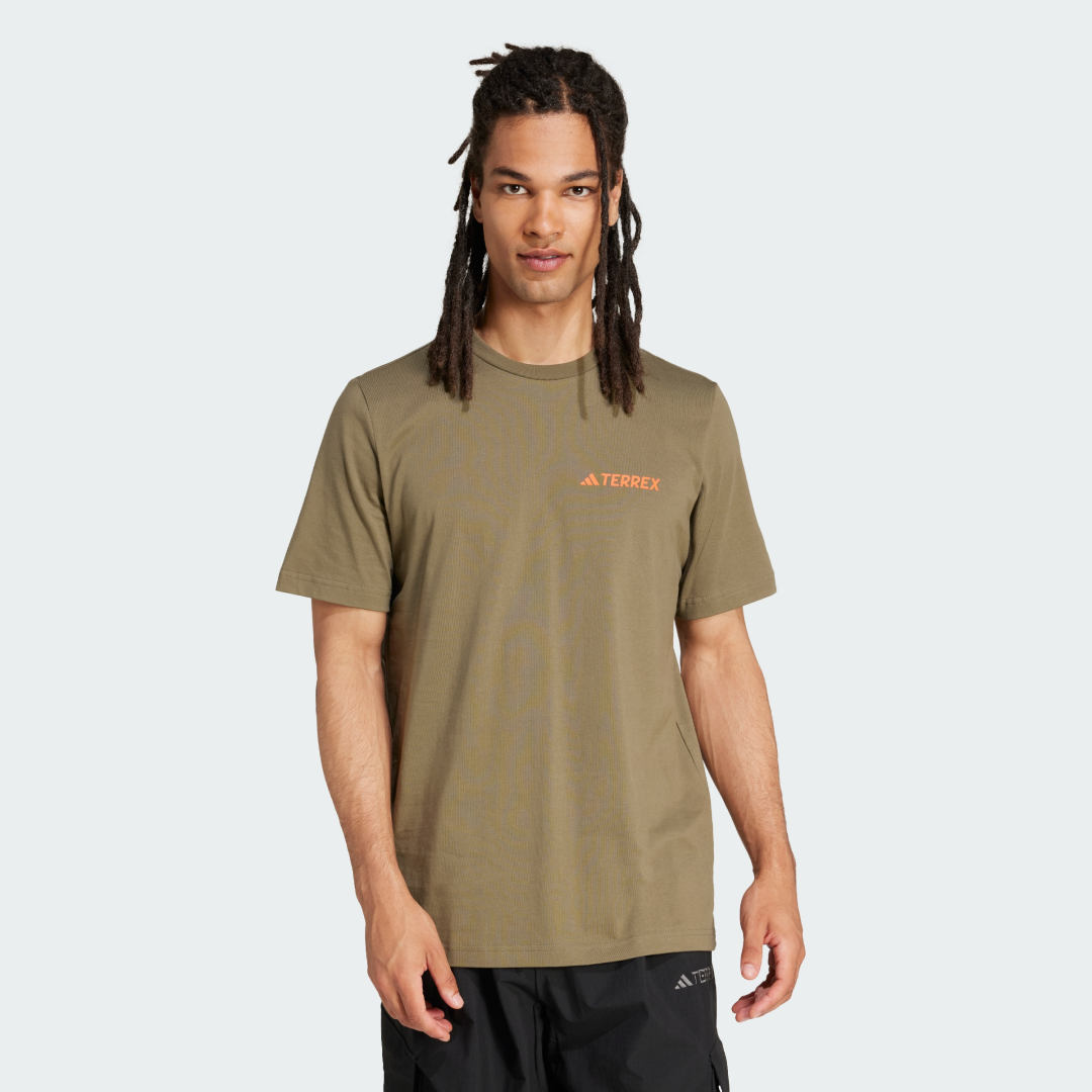 Tričko adidas Performance Terrex Graphic Tee Zelené | JI9408, 0