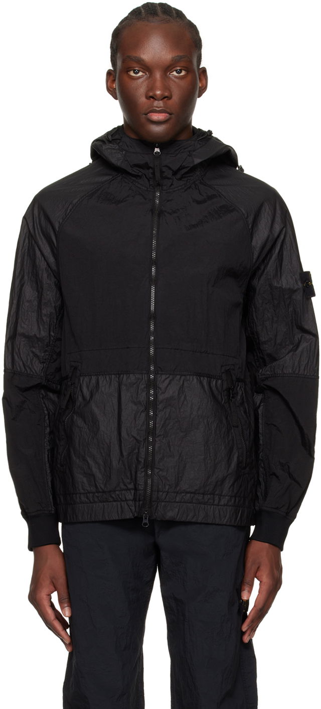 Bunda Stone Island Patch Jacket Čierna | 801542020, 0