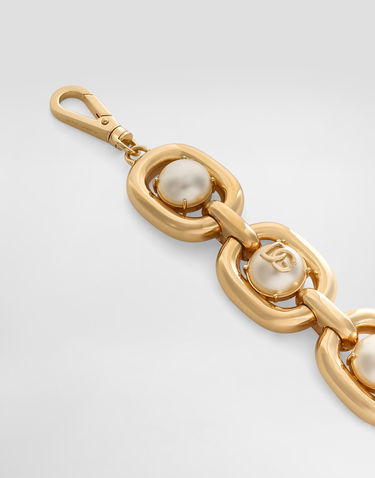 Náramok Dolce & Gabbana Dolce & Gabbana Gold Metal Maxi-Bracelet with Pearls and DG Logo Metalická | WBR2E2W1111ZOO00, 2