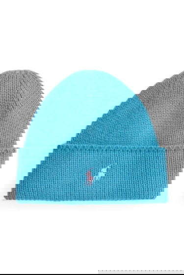Kulicha Polo by Ralph Lauren Wool Beanie WOOL PONY Modrá | 455954355009, 0