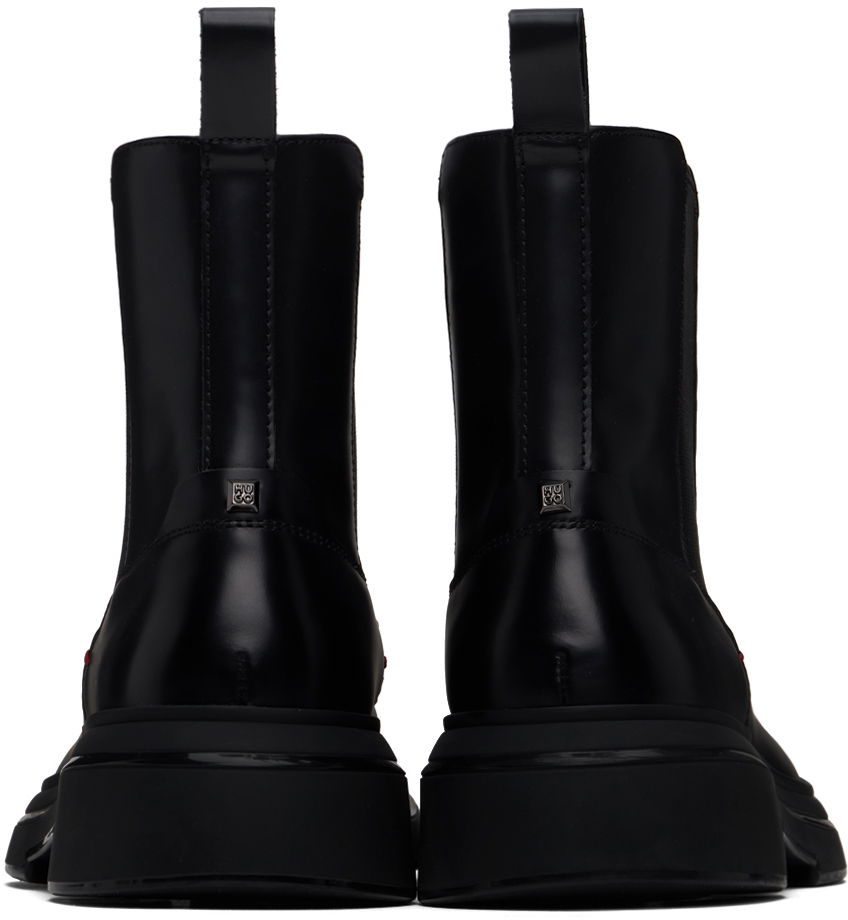 Oblečenie BOSS Hugo Polished Leather Chelsea Boots Čierna | 50522983, 1