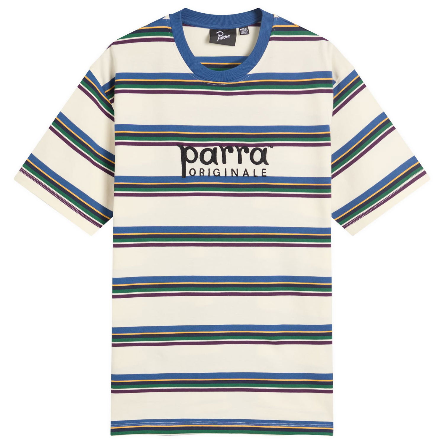 Tričko By Parra Parra Originale Striped T-Shirt, Size Large Rôznofarebný | 53520-WHT, 1