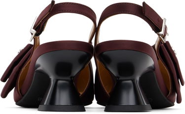 Tenisky a topánky GANNI GANNI Bow Kitten Heels Vínová | S2849, 1