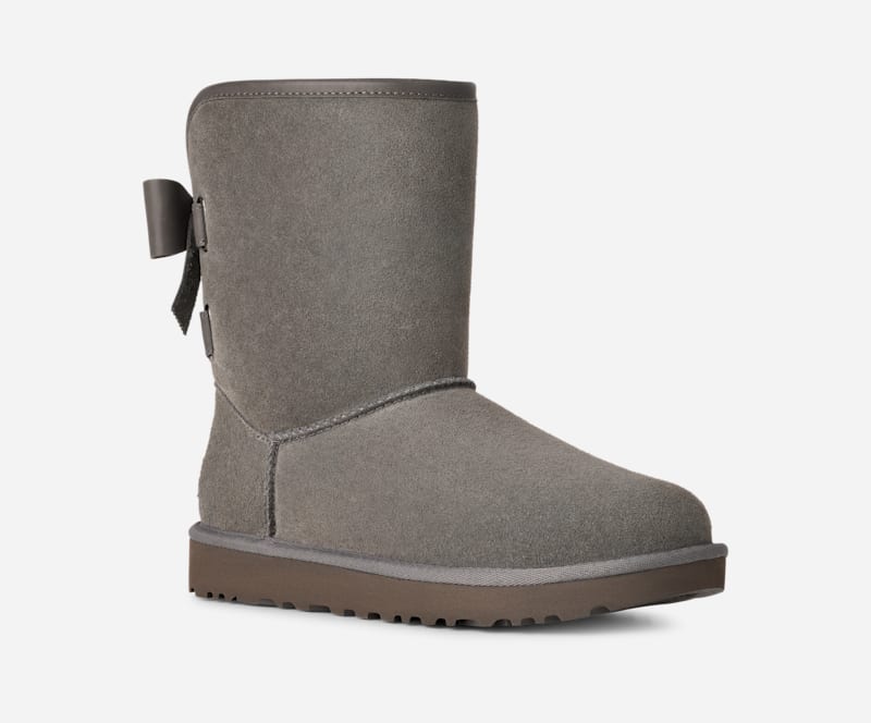 Tenisky a topánky UGG Classic Short Bailey Bow Boots Šedá | 1174511-CHRC, 1