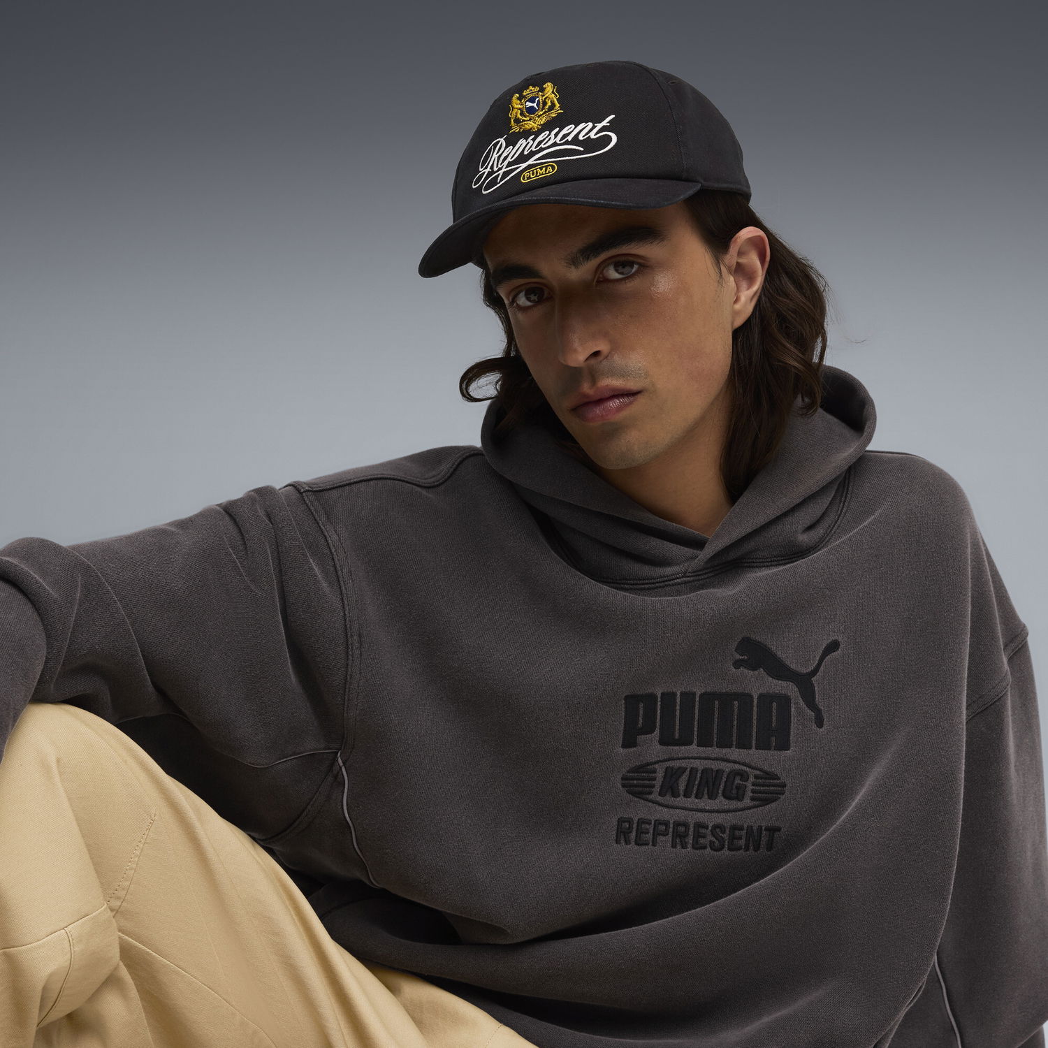 Šiltovka Puma PUMA x REPRESENT Crest Script Cap Čierna | 026600_01, 1