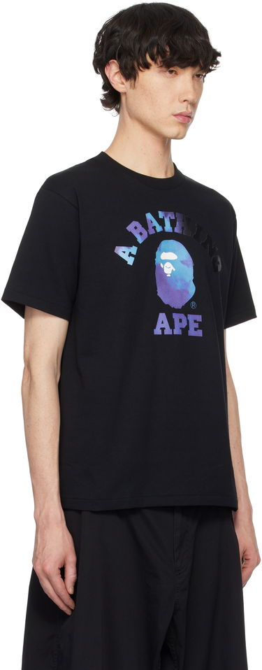 Tričko BAPE Tie Dye College Graphic T-Shirt Čierna | 001TEK801032M, 1