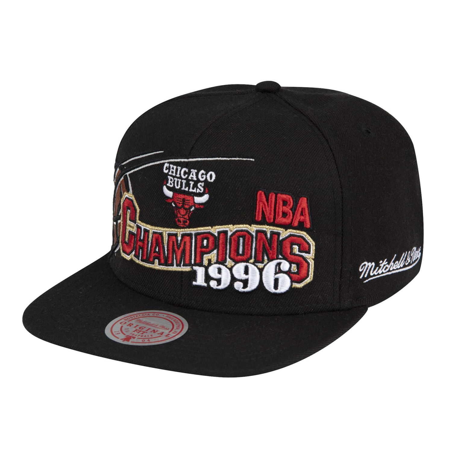 Šiltovka Mitchell & Ness 96 Champions Wave Snapback HWC Chicago Bulls Čierna | HHSS1082-CBUYYPPPBLCK, 0