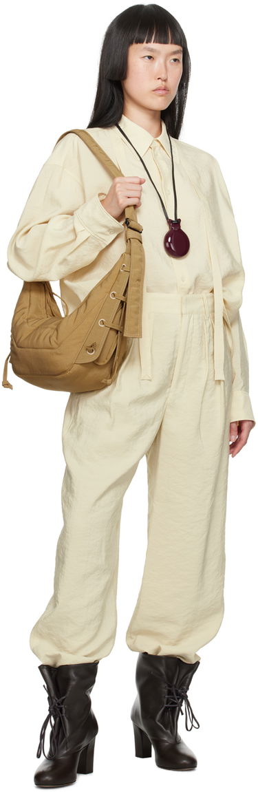 Nohavice LEMAIRE Lemaire Soft Pleated Trousers Béžová | PA1062 LF208, 3