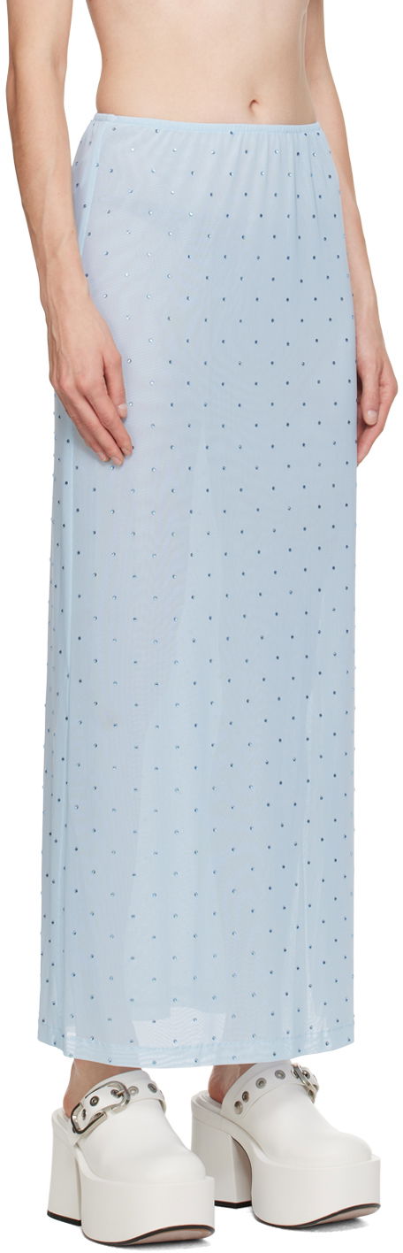 Sukňa Anna Sui Anna Sui Rhinestone Maxi Skirt Modrá | 1024F10, 1