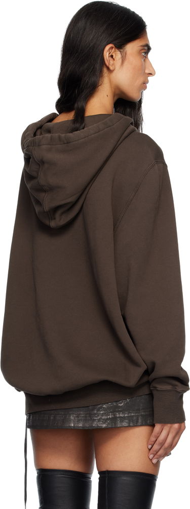 Mikina Rick Owens Concordians Oversized Hoodie Hnedá | DS02E7241 FSLP2P, 2