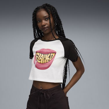 Tričko Puma A$AP ROCKY x PUMA Flacko Smile Baby Tee Čierna | 633419_02, 0