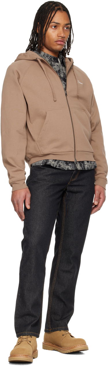 Mikina Dime Cursive Small Logo Zip Hoodie Béžová | DIMEHO2558SEP, 3